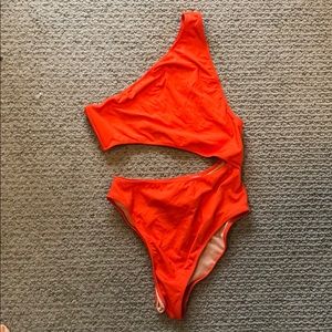 NWT J Crew asymmetrical swimsuit size small